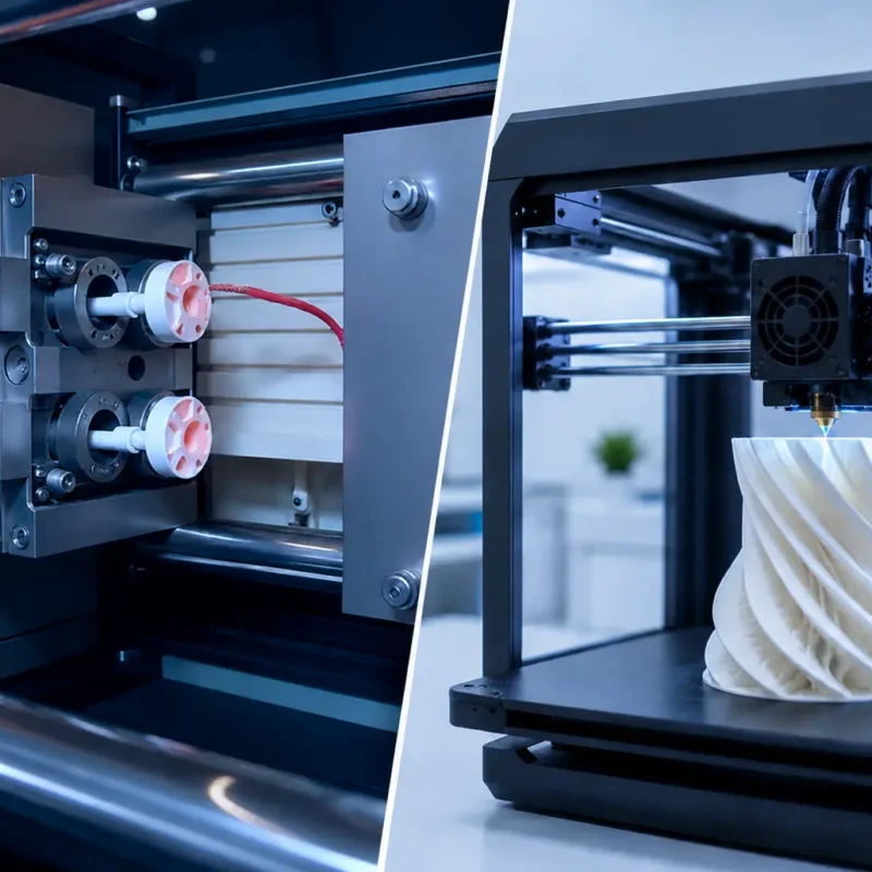 low volume injection molding vs 3D printing cost comparison Marcopolo